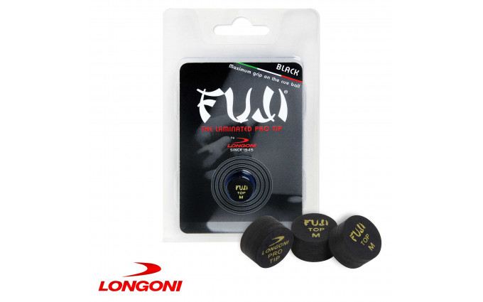 Наклейка для кия Longoni Fuji Black ø13мм Medium 1шт.