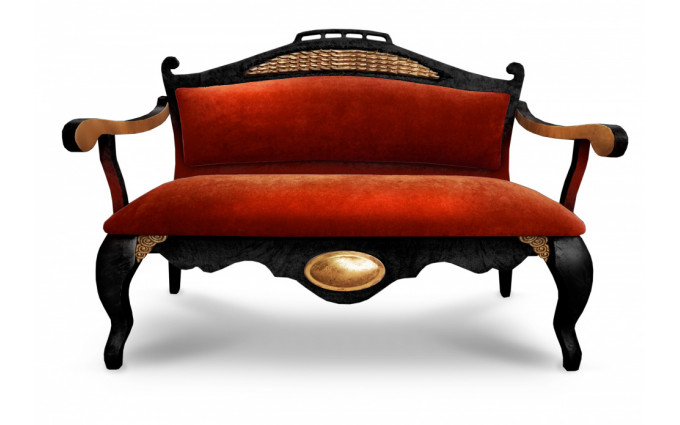 Диван Dragon  граб (Dragon красный,54 Velvet-Lux,Ткань Vilvet Lux)