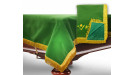 Чехол для б/стола 12-3 (зеленый с зеленой бахромой, без логотипа)