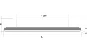 Лампа Evolution 3 секции сосна (ширина 600) (№11,фурнитура медь антик)