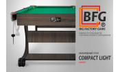 Бильярд BFG Compact Light 5 (Анкор) (РП, анкор темный (ЛДСП), ЛДСП_16, Сукно Euro Pro 30 ш1.98м, Х/б сетка)